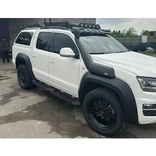 Козырек лобового стекла под багажник DAKAR (LED) Volkswagen Amarok 2010-2022 гг. фото 4