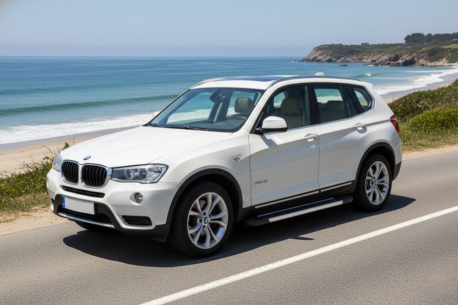 BMW X3 F25 2011-2018 гг. Боковые Подножки RedLine (2 шт., Алюминий) Image