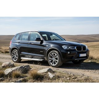Боковые Подножки Mevsim Grey (2 шт., Алюминий) BMW X3 F25 2011-2018 гг. фото 1