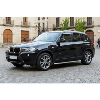 Боковые Подножки Maydos V2 (2 шт., Алюминий) BMW X3 F25 2011-2018 гг. фото 1