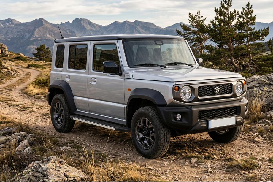 Suzuki Jimny 2018- гг. Боковые Подножки Duru (2 шт., Алюминий) Image