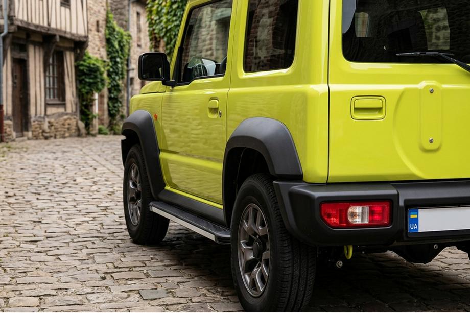 Suzuki Jimny 2018- гг. Боковые Подножки Maya V1 (2 шт., Алюминий) Image