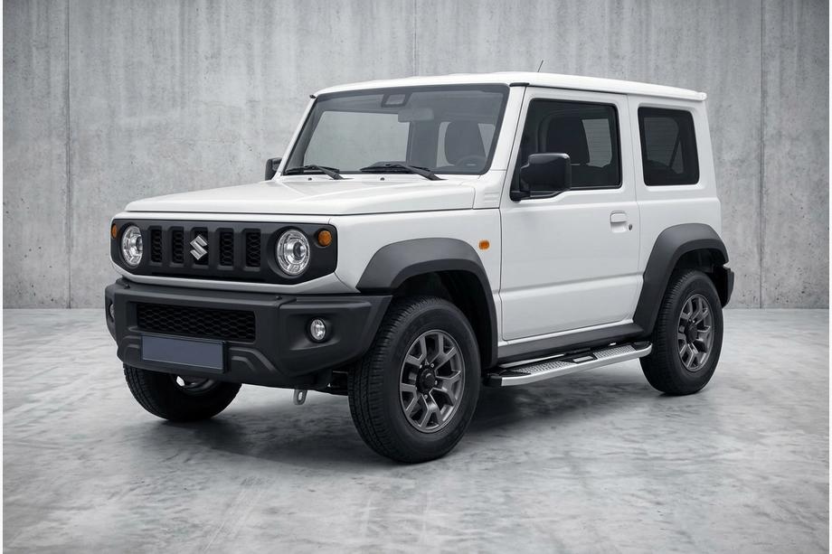 Suzuki Jimny 2018- гг. Боковые Подножки Mevsim Grey (2 шт., Алюминий) Image