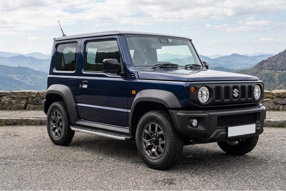 Suzuki Jimny 2018- гг. Боковые Подножки Fullmond (2 шт., Алюминий) Image