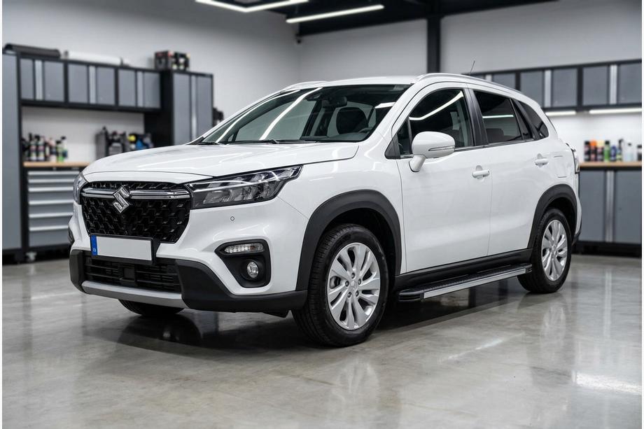 Suzuki SX4 S-Cross 2021- гг. Боковые Подножки Maya V1 (2 шт., Алюминий) Фото 1