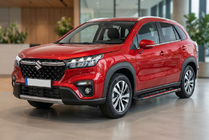 Suzuki SX4 S-Cross 2021- гг. Боковые Подножки Maya Red (2 шт., Алюминий) фото 1