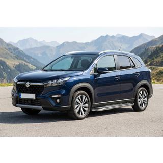 Боковые Подножки Maydos V2 (2 шт., Алюминий) Suzuki SX4 S-Cross 2021- гг. фото 1