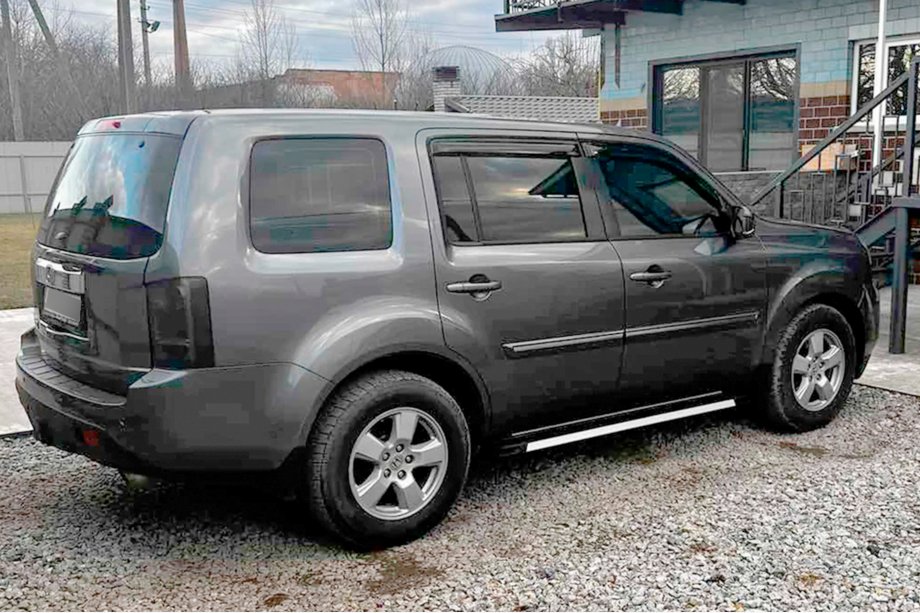Honda Pilot 2008-2015 гг. Ветровики на окна (4 шт, HIC) Фото 2