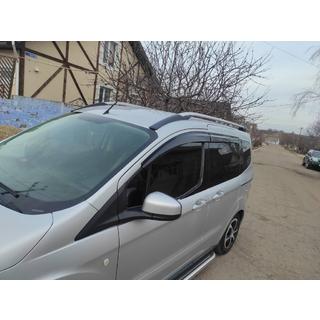 Ford Courier 2014- гг. Ветровики (4 шт, Sunplex Sport)