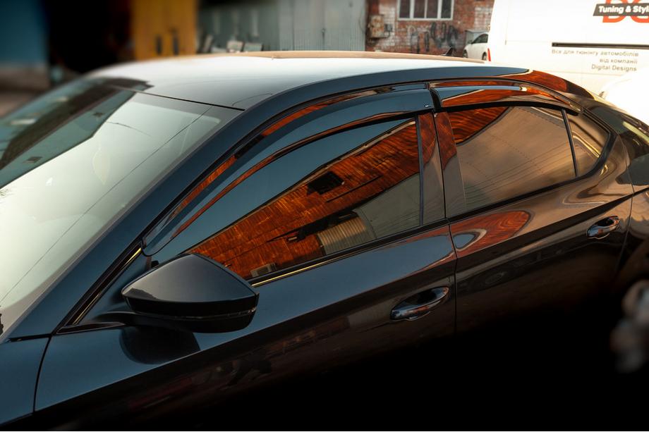 Skoda Superb 2015-2024 гг. Ветровики SD (4 шт., Sunplex Sport) Фото 1