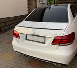 Mercedes E-сlass W212 2009-2016 гг. Спойлер Lip (Sunplex, Черный) (130,5см x 5,8см) фото 2