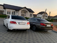 Mercedes E-сlass W212 2009-2016 гг. Спойлер Lip (Sunplex, Черный) (130,5см x 5,8см) фото 4