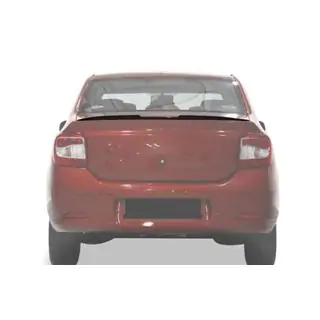 Спойлер Lip (Sunplex, черный) (118,5см x 5,5см) Renault Logan II 2013-2022 гг. фото 3
