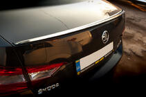 Skoda Superb 2015-2024 гг. Спойлер LIP (Sunplex, черный) (119,2см*7,3см) фото 2