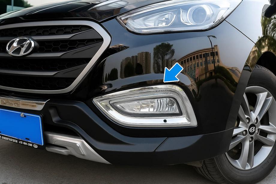 Hyundai IX-35 2010-2015 гг. Накладки на противотуманные фары для китайской версии (2 шт) Image