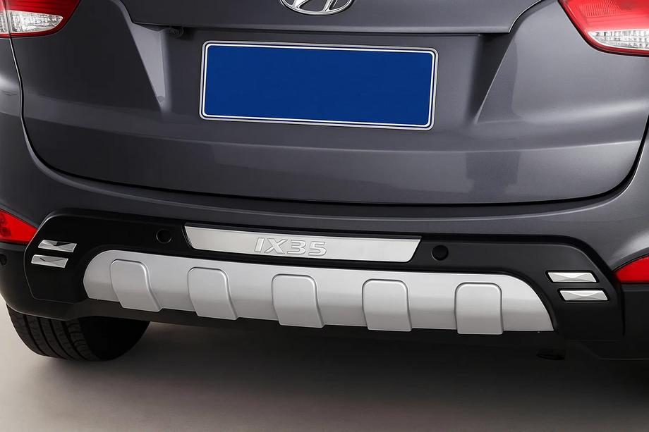 Hyundai IX-35 2010-2015 гг. Задний пластиковый диффузор V4 Фото 1