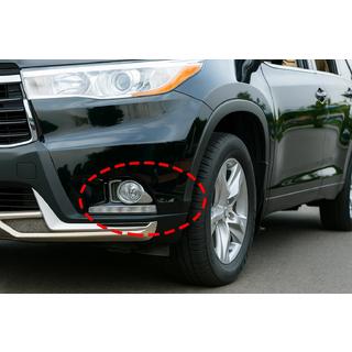 Toyota Highlander 2013-2016 Накладки на противотуманки Libao (ABS)