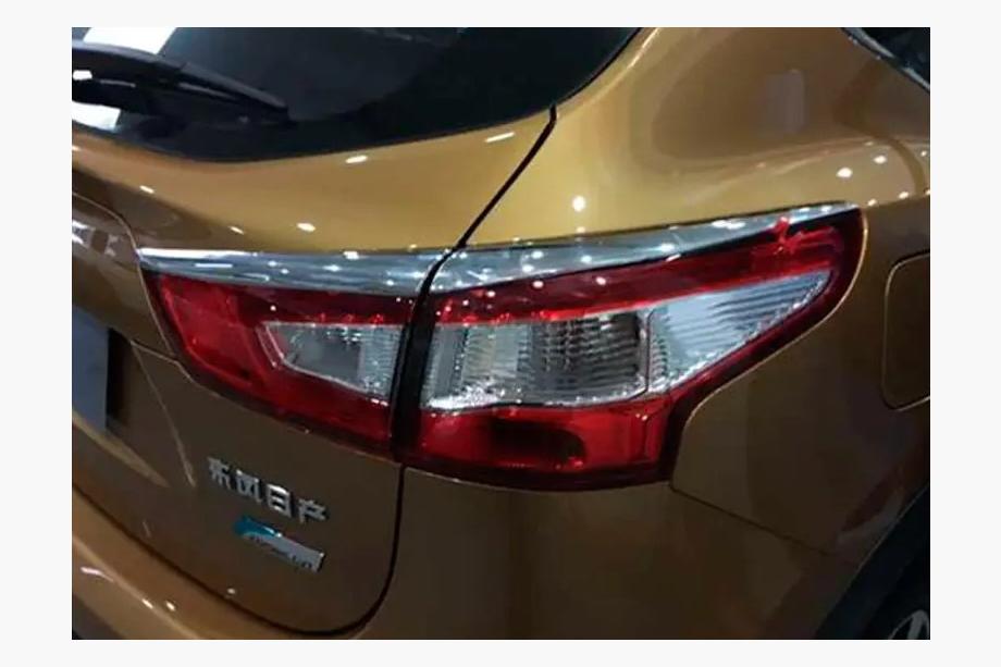 Nissan Qashqai 2014-2021 гг. Накладки на Задние Фонари Libao (Пластик) Фото 1