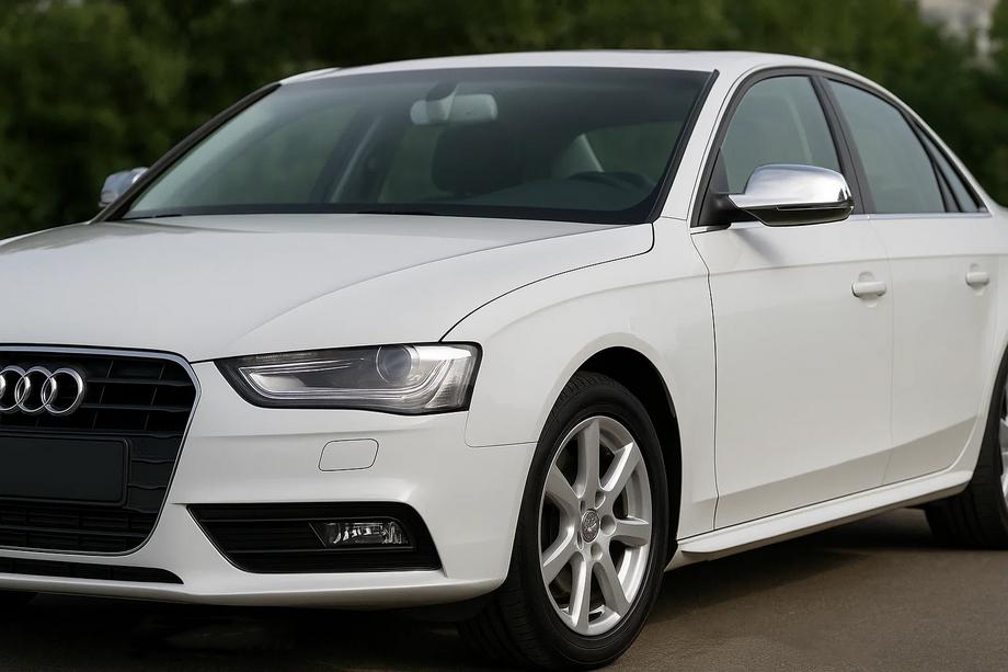Audi A4 B8 2007-2015 гг. Накладки на Зеркала 2010-2015 (2 шт., Нержавейка) Фото 3