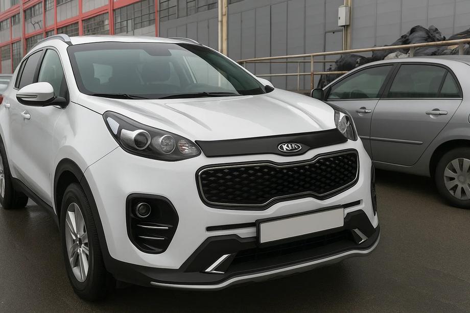 Kia Sportage 2015-2021 гг. Передняя накладка V4 (2015-2019) Фото 1