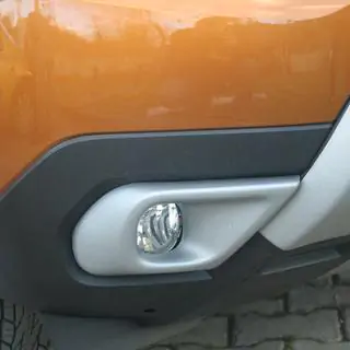 Накладки на противотуманные фары (ABS, серые) Dacia Duster 2018-2024 гг. фото 3