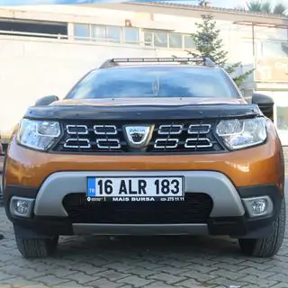 Накладки на противотуманные фары (ABS, серые) Dacia Duster 2018-2024 гг. фото 4