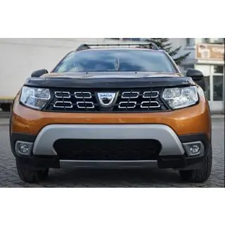 Накладки на противотуманные фары (ABS, серые) Renault Duster 2018-2024 гг. фото 2
