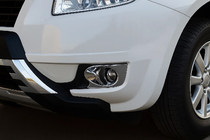 Geely Emgrand X7 2011- гг. Хром накладки на противотуманные фары Libao (2 шт, пластик) фото 3