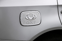 Geely Emgrand X7 2011- гг. Накладка на лючок бензобака Libao (пластик) фото 1