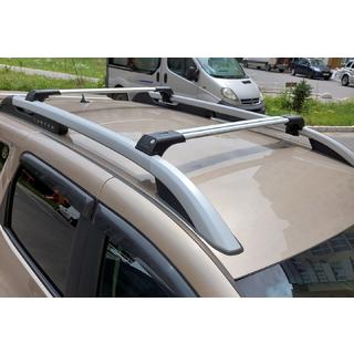 Поперечины на рейлинги с замком Skybar V1 (2014-2018, 2 шт) Renault Duster 2008–2017 гг. фото 1