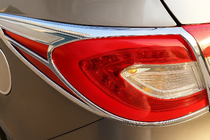 Hyundai IX-35 2010-2015 гг. Хром Накладки на Задние Фонари 2013-2015 (ABS) фото 1