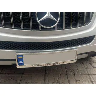 Рамка Номерного Знака Хром Mercedes (1 шт, Нержавеющая Сталь) фото 4