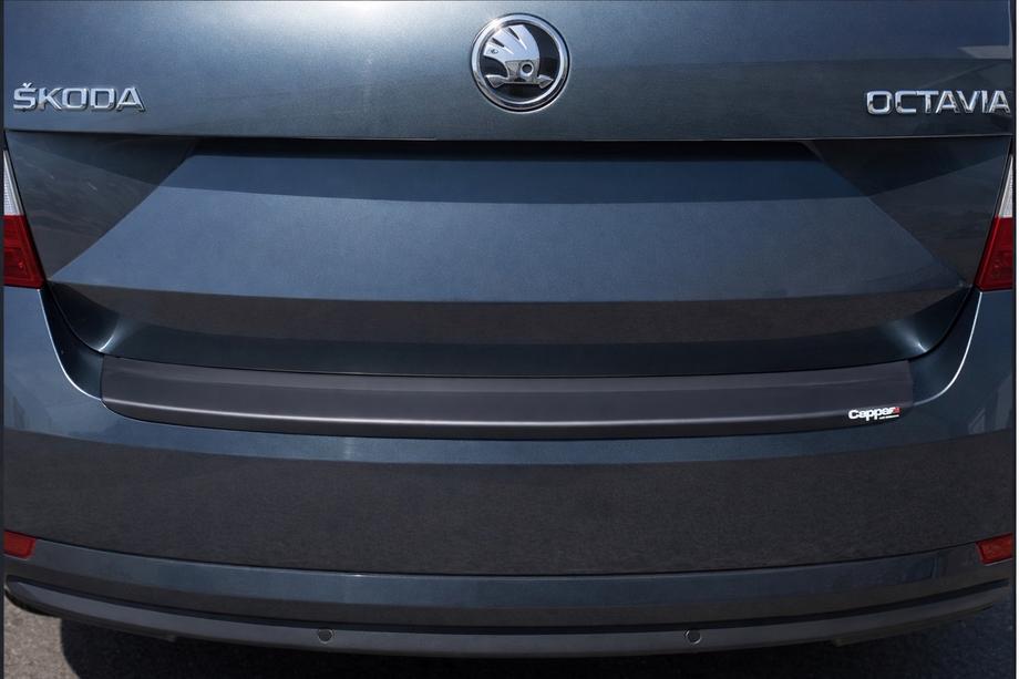 Skoda Octavia III A7 2013-2019 гг. Накладка на Задний Бампер EuroCap (SD, ABS) Image