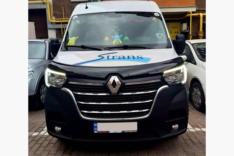 Renault Master 2011-2023 гг. Дефлектор капота 2020+ (EuroCap) Image