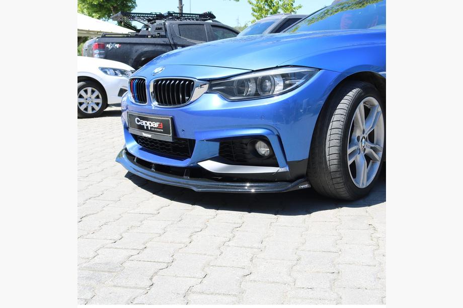 BMW 4 серия F32/F33/F36 2012-2020 гг. Передняя губа на бампер для M-Sport (черная) Фото 2