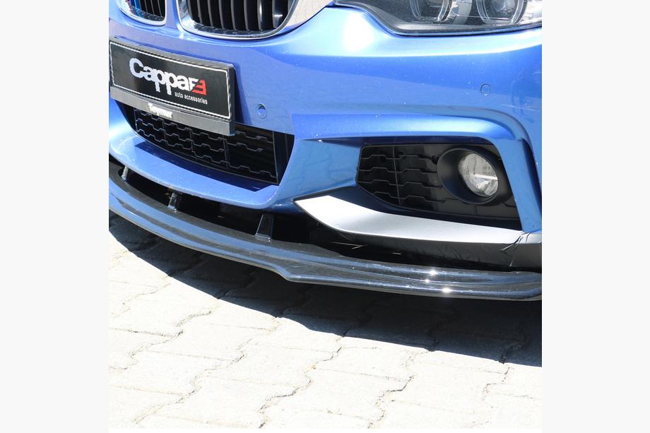 BMW 4 серия F32/F33/F36 2012-2020 гг. Передняя губа на бампер для M-Sport (черная) Фото 3