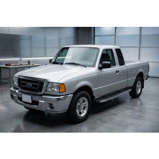 Боковые Подножки BlackLine (2 шт., Алюминий) Ford Ranger 2002-2006 гг. фото 1