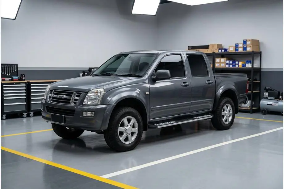 Isuzu D-Max 2002-2011 гг. Боковые Подножки Tayga V2 (2007-2012, 2 шт., Алюминий) Image