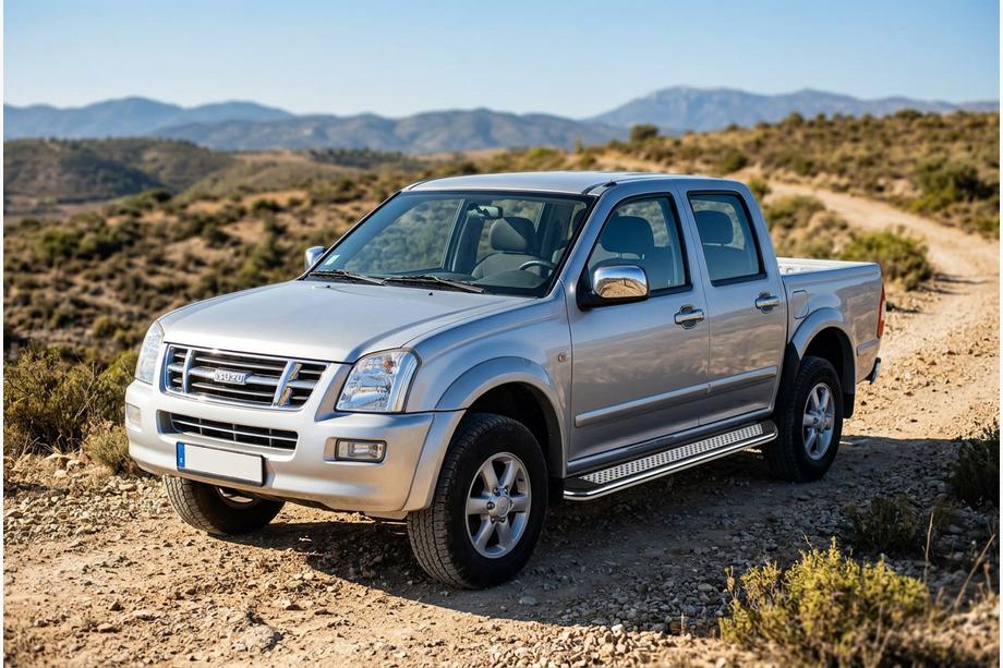 Isuzu D-Max 2002-2011 гг. Боковые Подножки Maydos V2 (2007-2012, 2 шт., Алюминий) Image