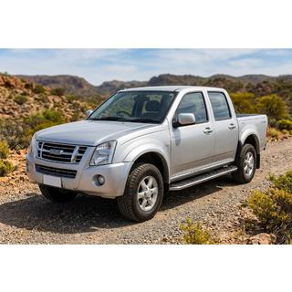 Боковые Подножки Maydos V1 (2007-2012, 2 шт., Алюминий) Isuzu D-Max 2002-2011 гг. фото 1