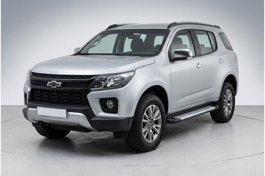Chevrolet Trailblazer 2012-2019 гг. Боковые пороги Allmond Grey (2 шт., алюминий) Фото 1