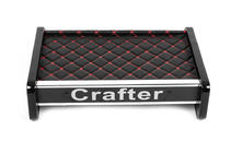Volkswagen Crafter 2016- гг. Полка на панель (Черная с красной строчкой) фото 3