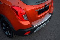 Opel Mokka 2012-2021 гг. Накладка на задний бампер OmsaLine (2012-2016, нержавейка) фото 2