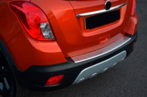 Opel Mokka 2012-2021 гг. Накладка на задний бампер OmsaLine (2012-2016, нержавейка) фото 7