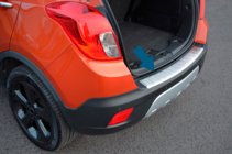 Opel Mokka 2012-2021 гг. Накладка на задний бампер OmsaLine (2012-2016, нержавейка) фото 5