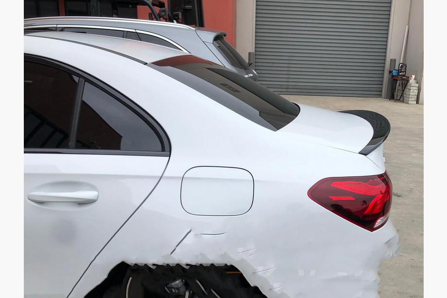 Mercedes A-class W177 2018- гг. Спойлер Lip (1234 Upgrade, Черный) Image