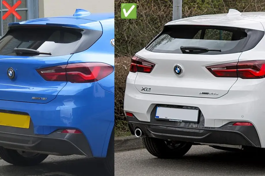 BMW X2 F39 2018-2023 гг. Спойлер Lip (1234 Upgrade, Черный) Фото 8