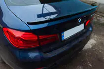 BMW 5 серия G30/G31 2017–2023 гг. Спойлер M-Performance V1 (1234 Upgrade, Черный) фото 1