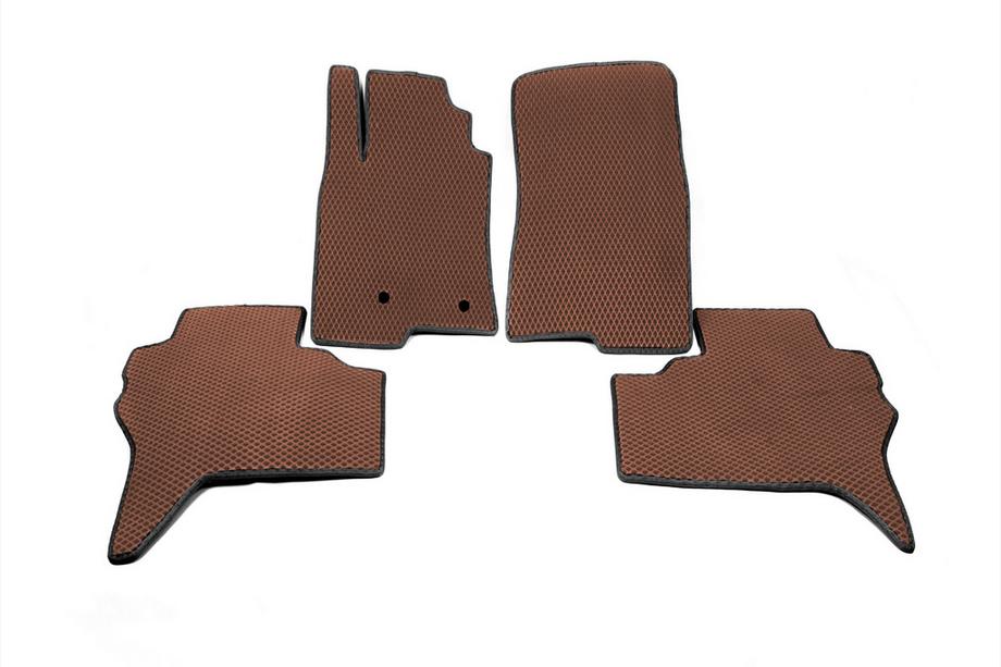 Mitsubishi Pajero Wagon IV 2006-2021 гг. Коврики EVA (кирпичные) Image