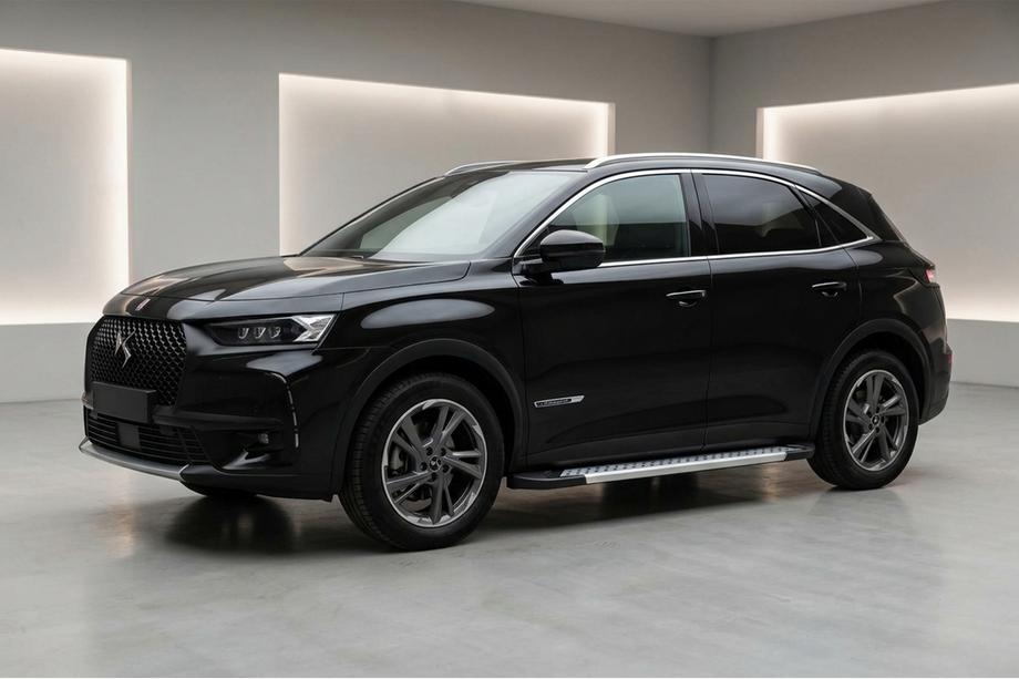 DS 7 Crossback 2017-2022 гг. Боковые Подножки Vision New Grey (2 шт., Алюминий) Image